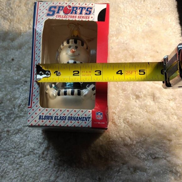 NFL New England Patriots Blown Glass Ornament NWT - Picture 15 of 15